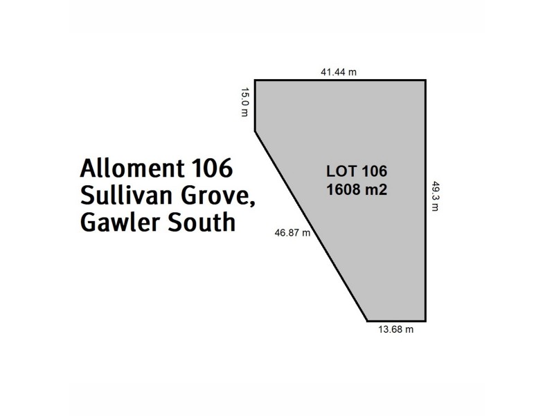 Lot 106/ Sullivan Grove, Gawler South SA 5118 Floorplan