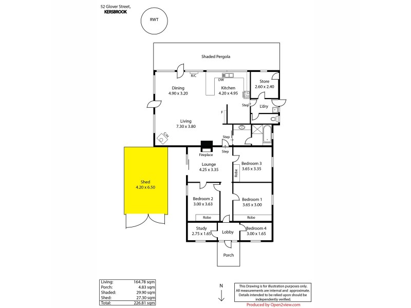 52 Glover Street, Kersbrook SA 5231 Floorplan