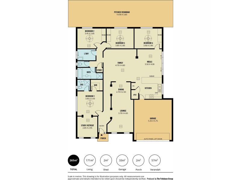 47 The Boulevard, Parafield Gardens SA 5107 Floorplan