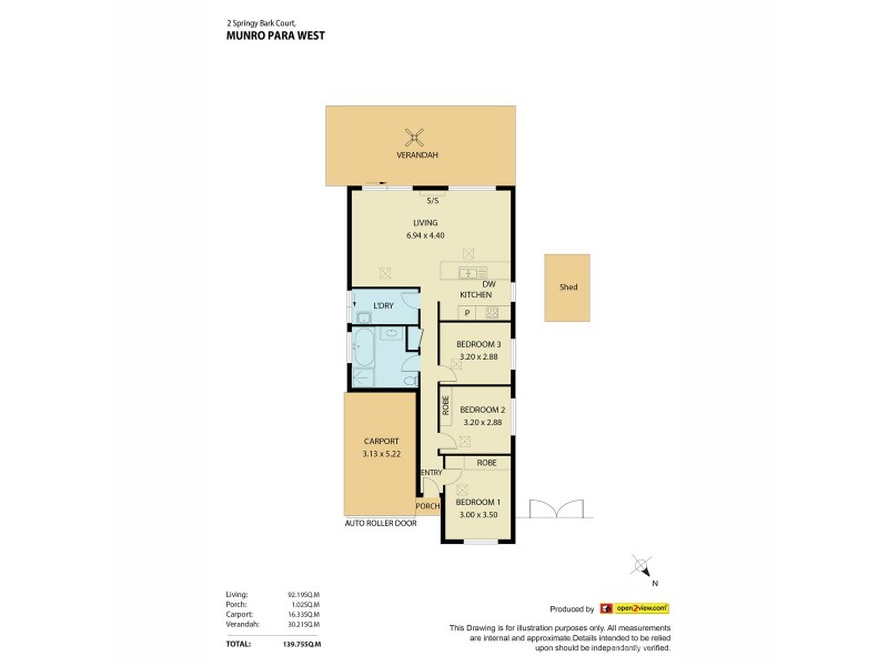 2 Stringy Bark Court, Munno Para West SA 5115 Floorplan