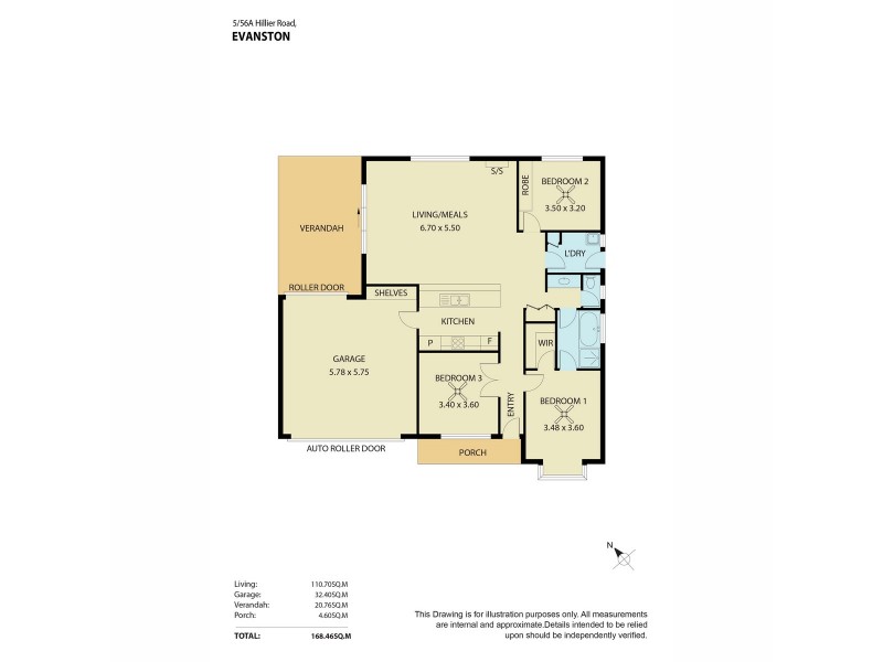 5/56A Hillier Road, Evanston SA 5116 Floorplan