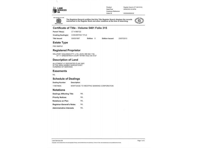 30 Bright Terrace, Gawler East SA 5118