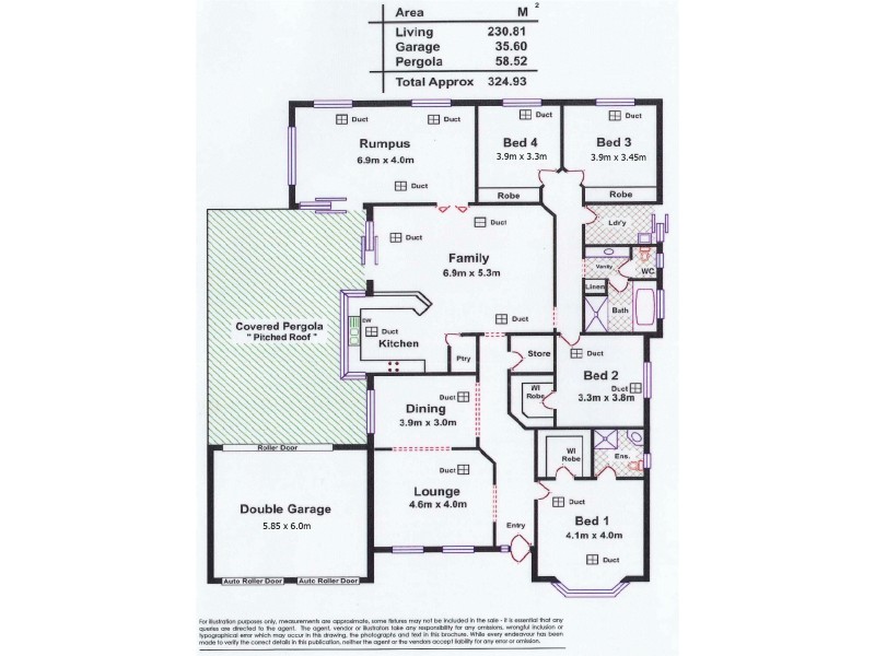 6 Netherby Avenue, Evanston Park SA 5116 Floorplan