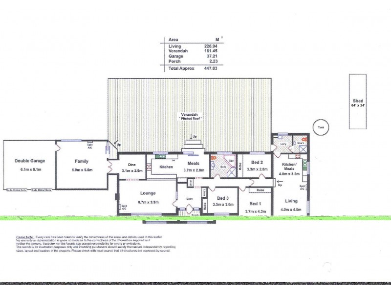 608 Balmoral Road, Cockatoo Valley SA 5351 Floorplan