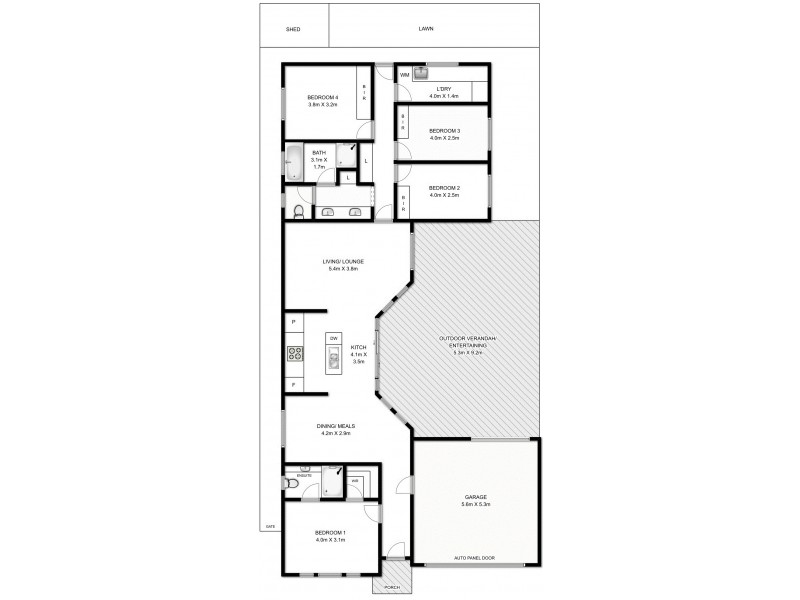 14 Lafitte Way, Andrews Farm SA 5114 Floorplan