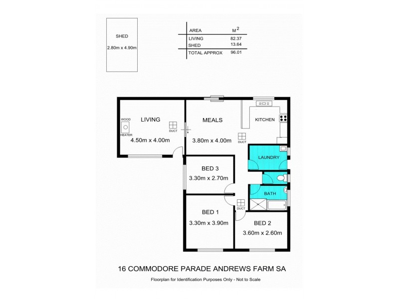 16 Commodore Parade, Andrews Farm SA 5114 Floorplan