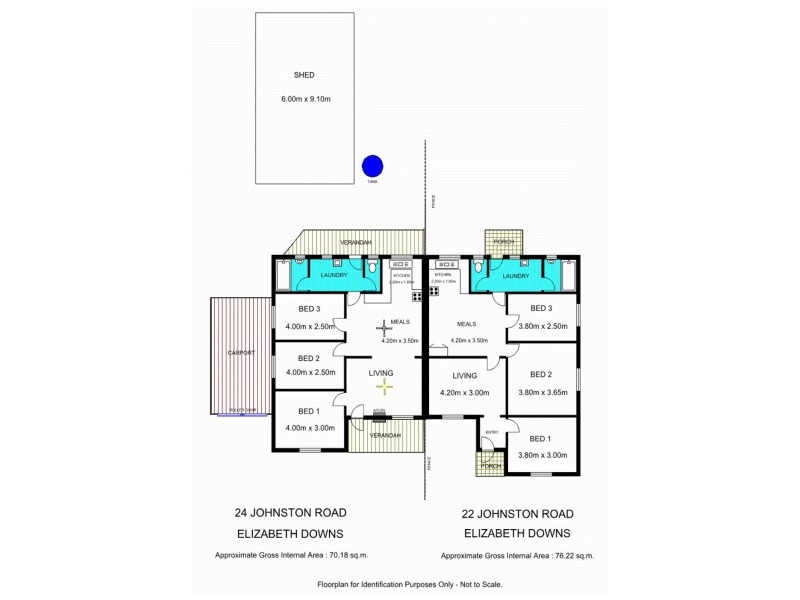 22 Johnston Road, Elizabeth Downs SA 5113 Floorplan