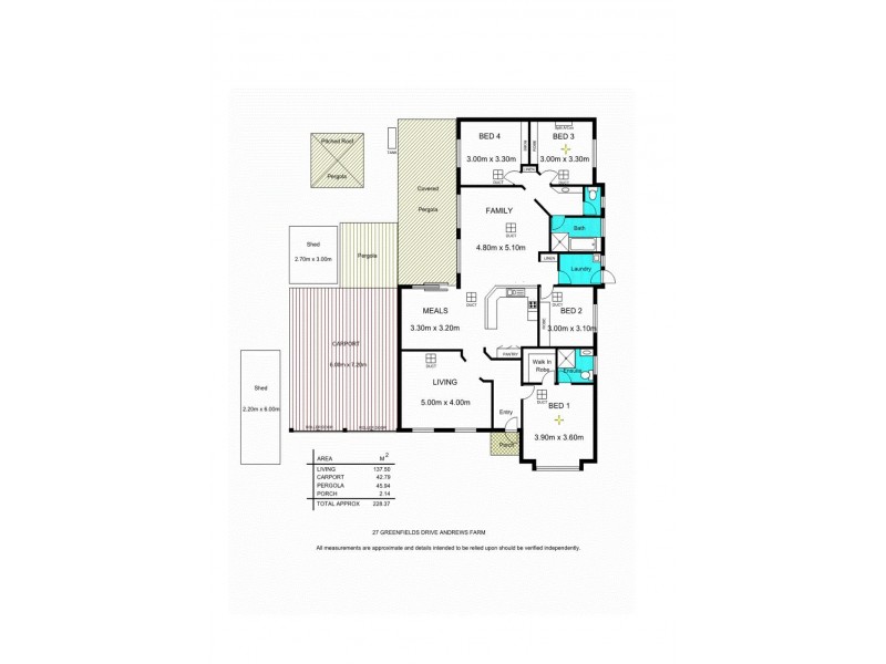 27 Greenfields Drive, Andrews Farm SA 5114 Floorplan