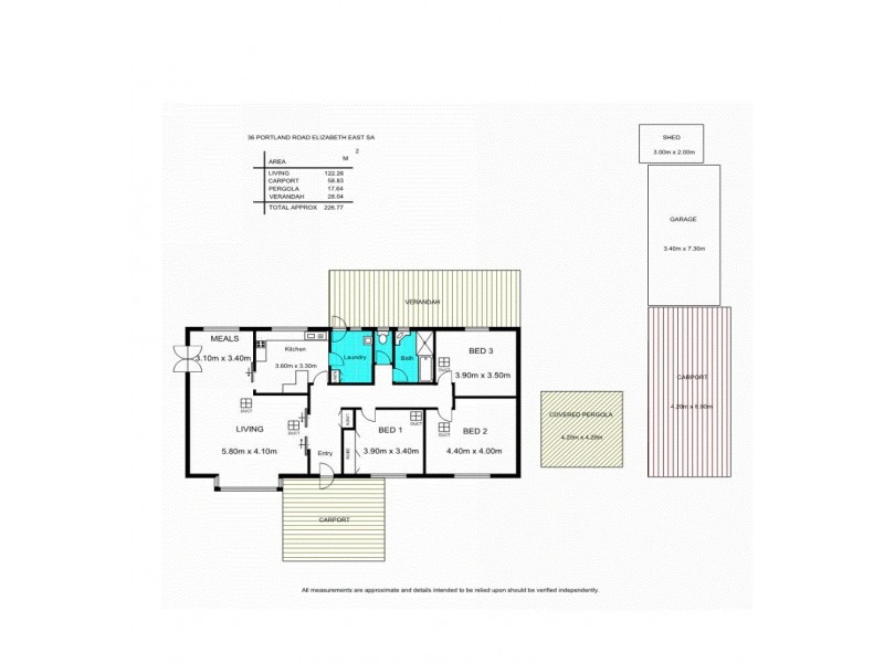 36 Portland Road, Elizabeth East SA 5112 Floorplan