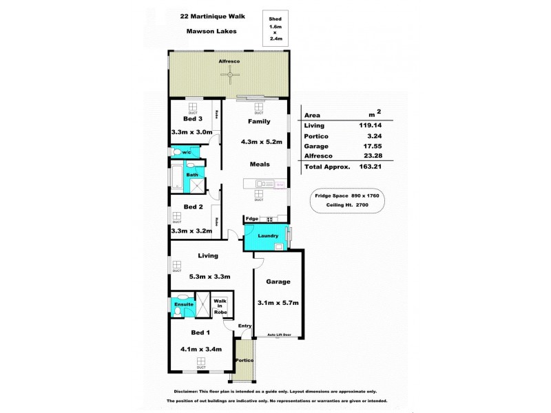 24 Martinique Walk, Mawson Lakes SA 5095 Floorplan