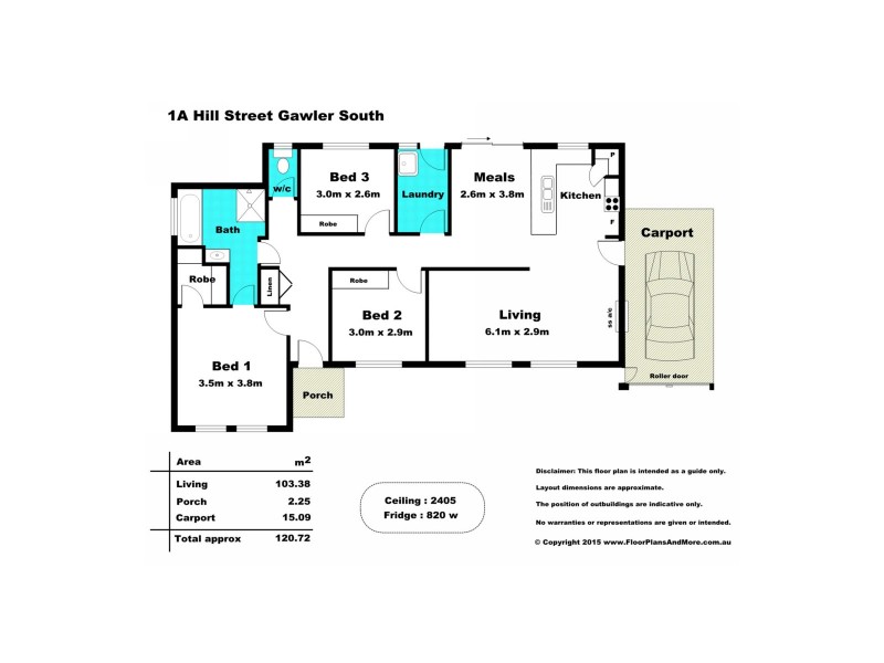 1A Hill Street, Gawler South SA 5118 Floorplan