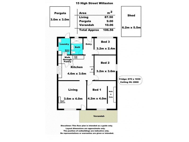 15 High Street, Willaston SA 5118 Floorplan