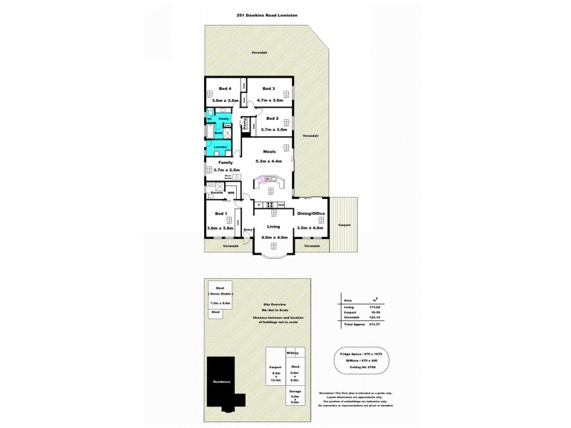 251 Dawkins Road, Lewiston SA 5501 Floorplan