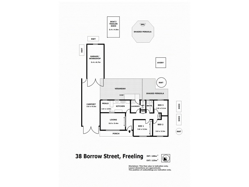 38 Borrow Street, Freeling SA 5372 Floorplan