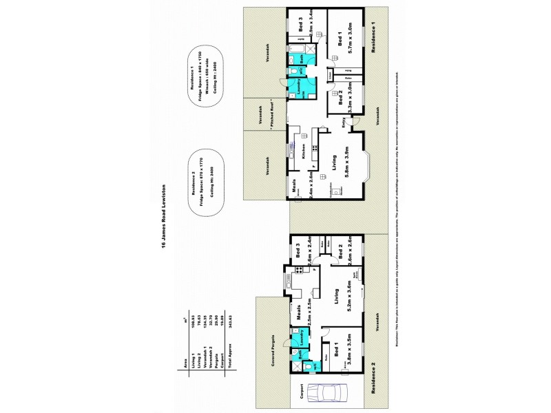 16 James Road, Lewiston SA 5501 Floorplan