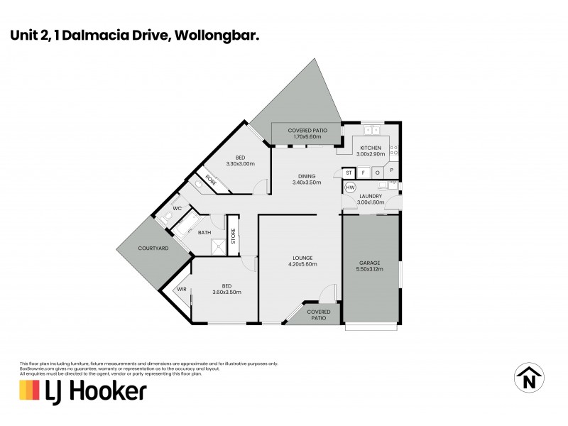 Unit 2/1 Dalmacia Drive, Wollongbar NSW 2477 Floorplan