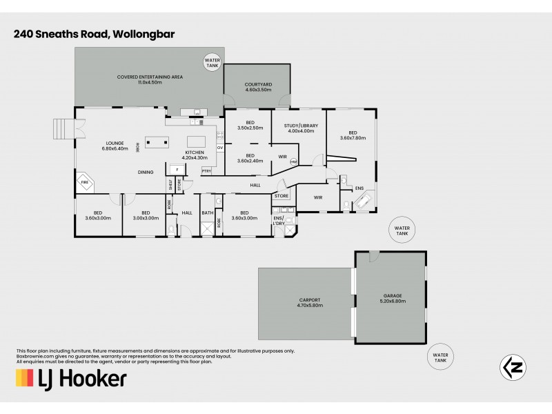 240 Sneaths Road, Wollongbar NSW 2477 Floorplan