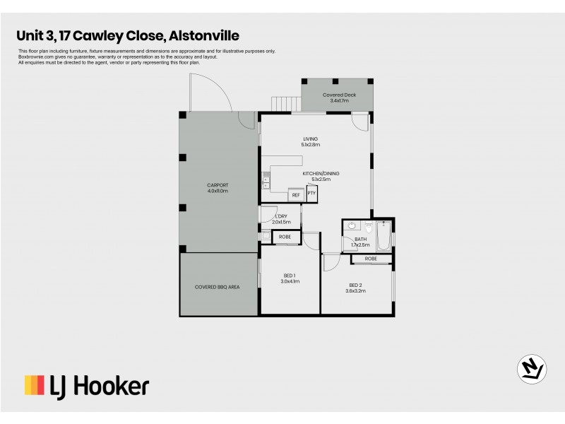3/17 Cawley Close, Alstonville NSW 2477 Floorplan
