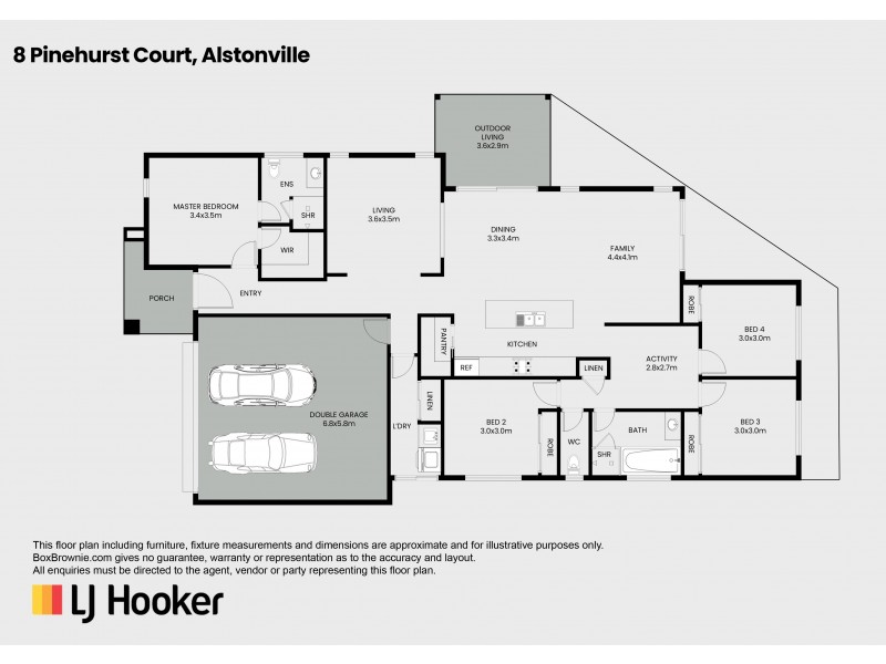 8 Pinehurst Court, Alstonville NSW 2477 Floorplan