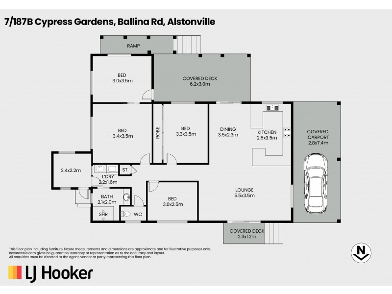 7/187b Ballina Road (Cypress Gardens), Alstonville NSW 2477 Floorplan
