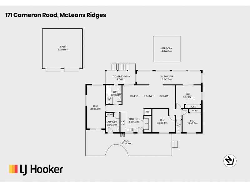 171 Cameron Road, Mcleans Ridges NSW 2480 Floorplan