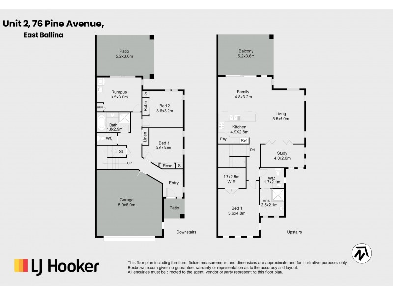 Unit 2/76 Pine Avenue, East Ballina NSW 2478 Floorplan