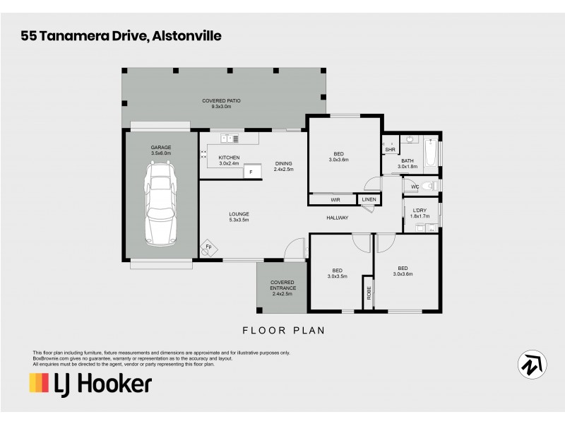 55 Tanamera Drive, Alstonville NSW 2477 Floorplan