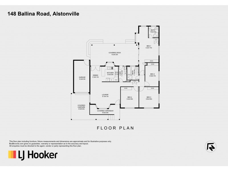 148 Ballina Road, Alstonville NSW 2477 Floorplan