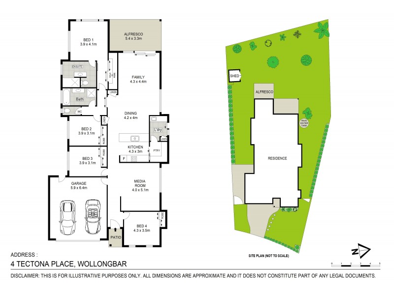 4 Tectona Place, Wollongbar NSW 2477 Floorplan