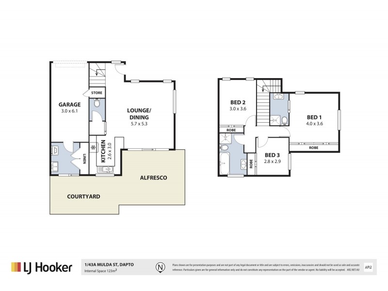 1/43a Mulda St, Dapto NSW 2530 Floorplan