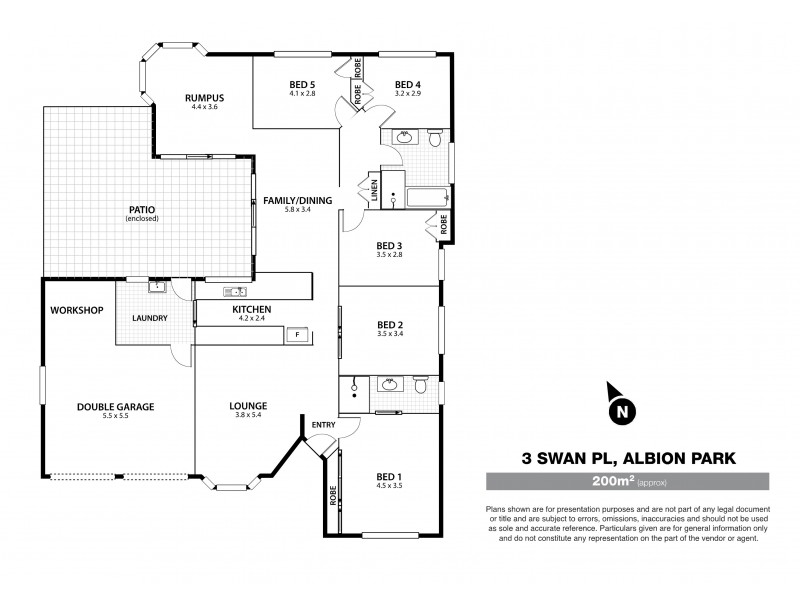 3 Swan Place, Albion Park NSW 2527 Floorplan
