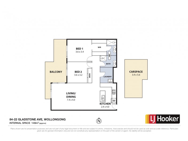 84/22 Gladstone Ave, Wollongong NSW 2500 Floorplan