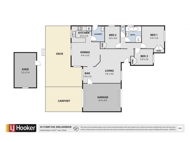 45 Cygnet Avenue, Blackbutt NSW 2529 Floorplan