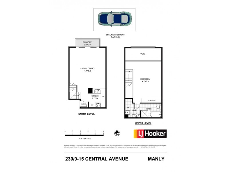 230/9-15 Central Avenue, Manly NSW 2095 Floorplan