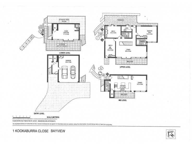1 Kookaburra Close, Bayview NSW 2104 Floorplan