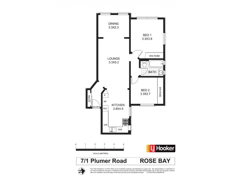 7/1 Plumer Road, Rose Bay NSW 2029 Floorplan