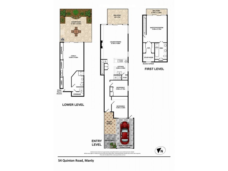 54 Quinton Road, Manly NSW 2095 Floorplan
