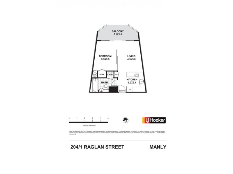204/1 Raglan Street, Manly NSW 2095 Floorplan