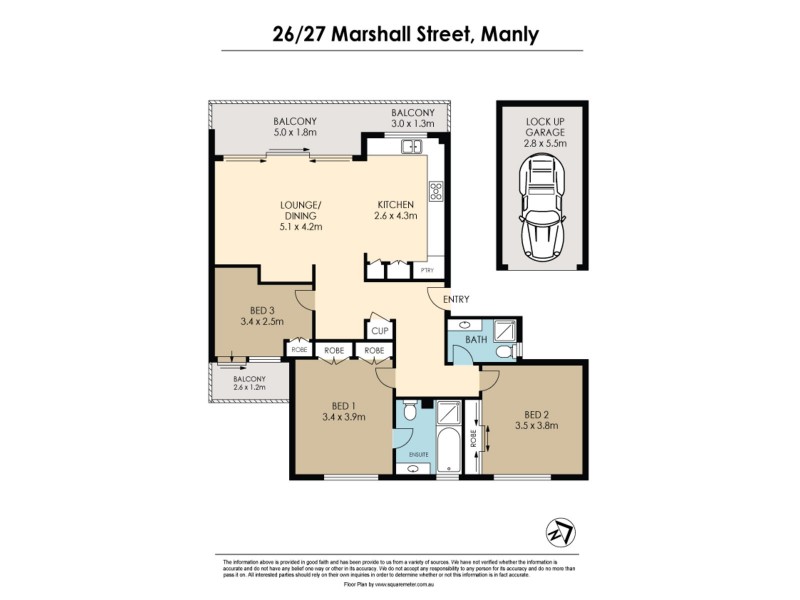 26/27-29 Marshall Street, Manly NSW 2095 Floorplan