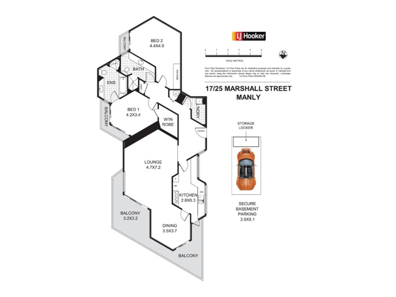 17/25 Marshall Street, Manly NSW 2095 Floorplan