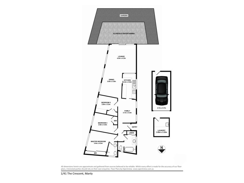 1/41 The Crescent, Manly NSW 2095 Floorplan