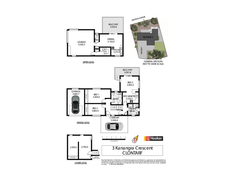 3 Kanangra Crescent, Clontarf NSW 2093 Floorplan