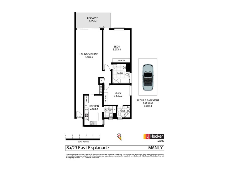 8A/29 East Esplanade, Manly NSW 2095 Floorplan