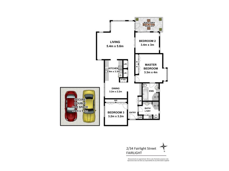 2/34 Fairlight Street, Fairlight NSW 2094 Floorplan