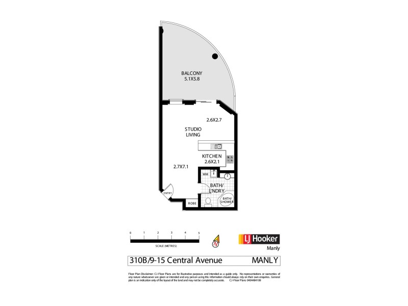 310B/9-15 Central Avenue, Manly NSW 2095 Floorplan