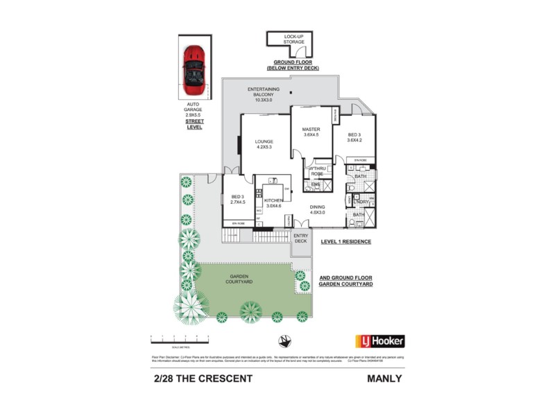 2/28 The Crescent, Manly NSW 2095 Floorplan