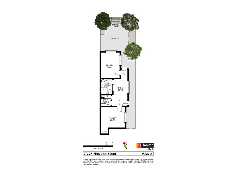 2/227 Pittwater Road, Manly NSW 2095 Floorplan