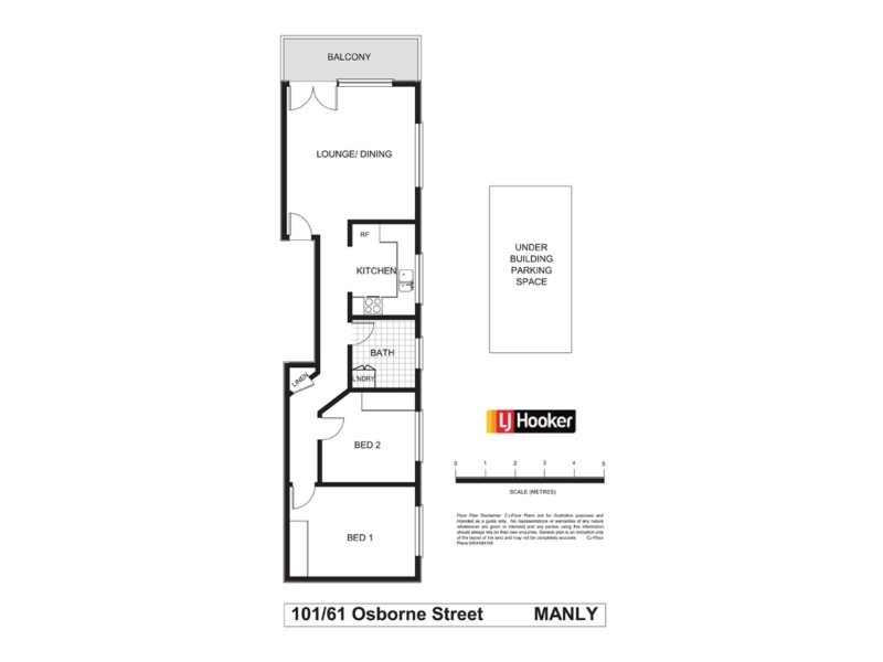 101/61 Osborne Road, Manly NSW 2095 Floorplan