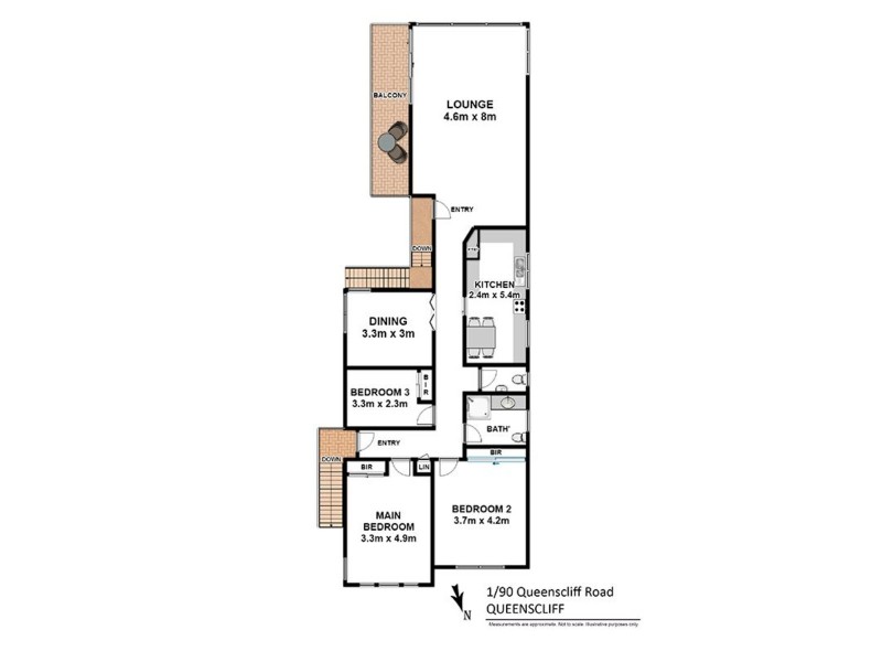 1/90 Queenscliff Road, Queenscliff NSW 2096 Floorplan