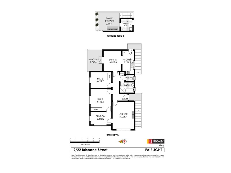 2/22 Brisbane Street, Fairlight NSW 2094 Floorplan
